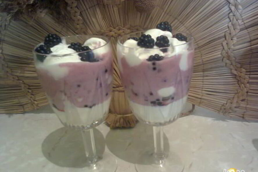 Рецепт десерт ежевичное наслаждение