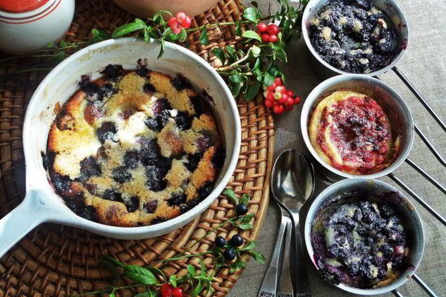 Рецепт клафути ягодное