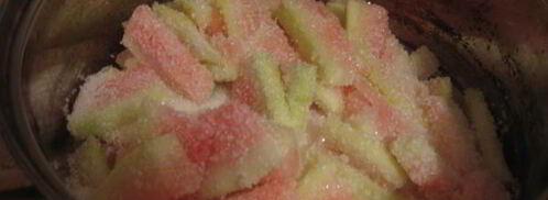 конфеты из арбузных корочек. Шаг 3