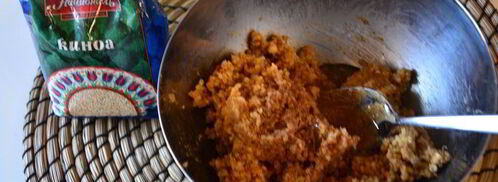 конфеты из киноа с арахисовой пастой. Шаг 3