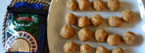 конфеты из киноа с арахисовой пастой. Шаг 5