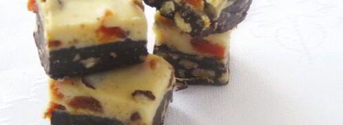 конфеты с двумя видами шоколада, с орехами и сухофруктами. Шаг 8