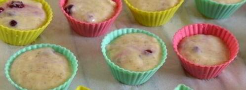 маффины конфетки с брусникой. Шаг 8