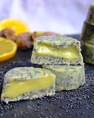 Маковые конфеты с лимонным курдом