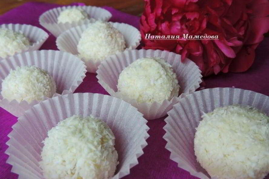 Рецепт шоколадно-кокосовые конфеты