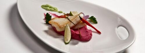 филе камбалы со сливочным кремом и красным картофельным пюре. Шаг 8