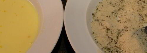 куриные грудки, фаршированные крем-чизом филадельфия, фетой и ароматными травами. Шаг 3