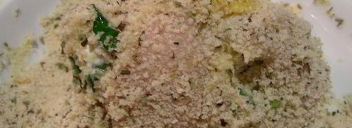 куриные грудки, фаршированные крем-чизом филадельфия, фетой и ароматными травами. Шаг 5