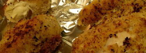 куриные грудки, фаршированные крем-чизом филадельфия, фетой и ароматными травами. Шаг 6