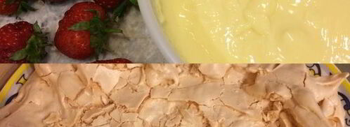 павлова с клубникой и заварным кремом. Шаг 4