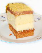 Пляцок бисквит с заварным кремом