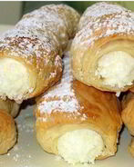 Трубочки с кремом