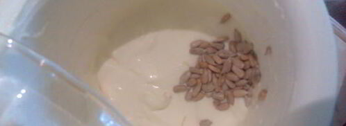 творожный крем с семечками. Шаг 2