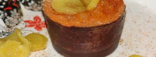 тыквенный крем чиз с маршмеллоу в шоколаде на halloween. Шаг 7