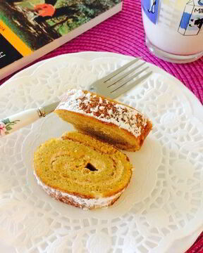 Тыквенный рулет с кремом