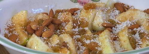 яблочные дольки под белковым кремом. Шаг 5