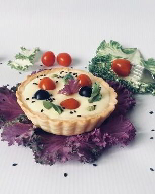 Закусочные корзинки с заварным кремом из пармезана