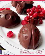 Малиновое желе в шоколаде