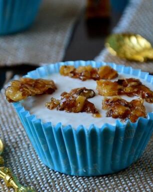 Банановое мороженое с овсяным грильяжем