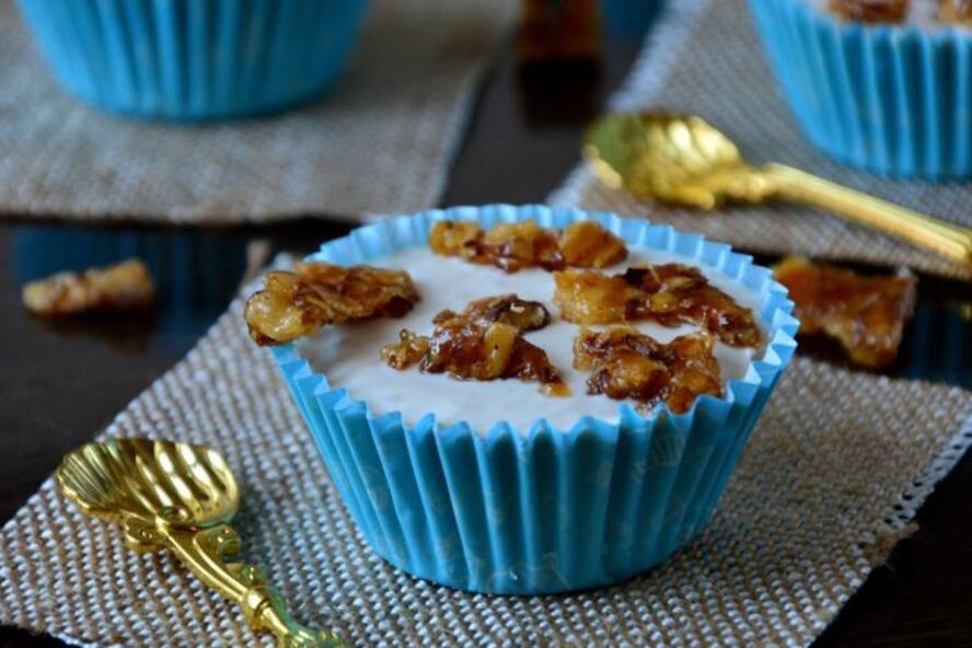 Рецепт банановое мороженое с овсяным грильяжем