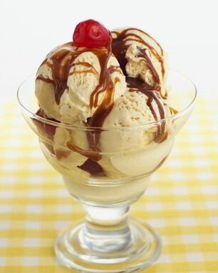 Домашнее мороженое с фруктами