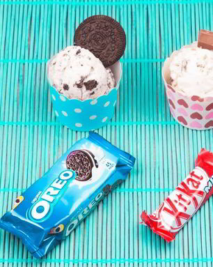 Домашнее мороженое с КитКат и Орео