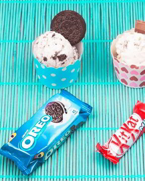 Домашнее мороженое с КитКат и Орео