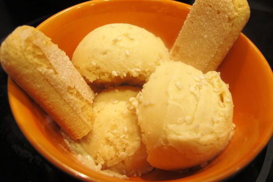 Рецепт кунжутное мороженое