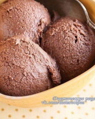 Мороженое из банана и какао