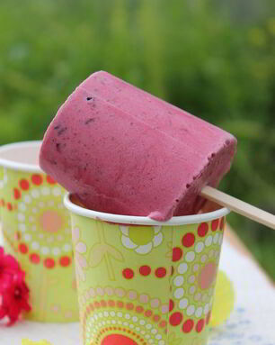 Мороженое на йогурте со смородиной