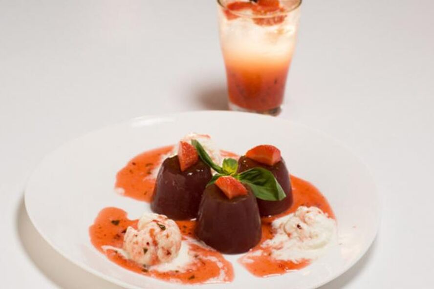 Рецепт мороженое с винным желе