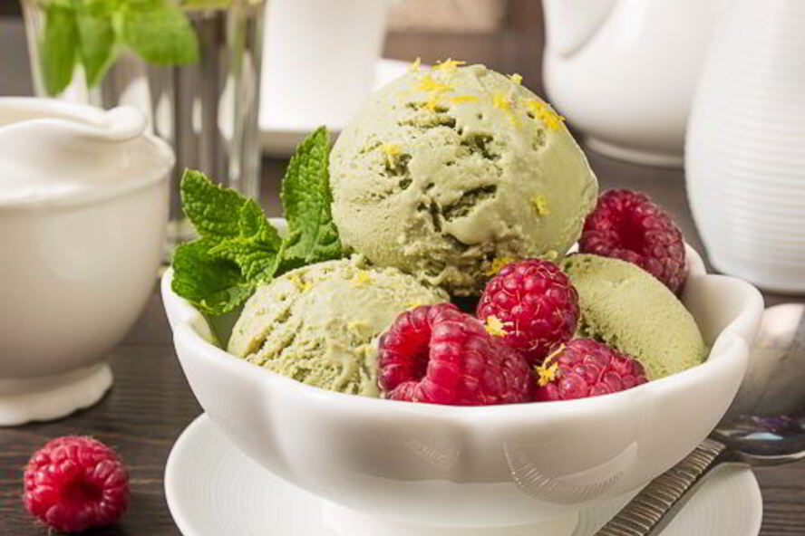 Рецепт мороженое с зеленым чаем