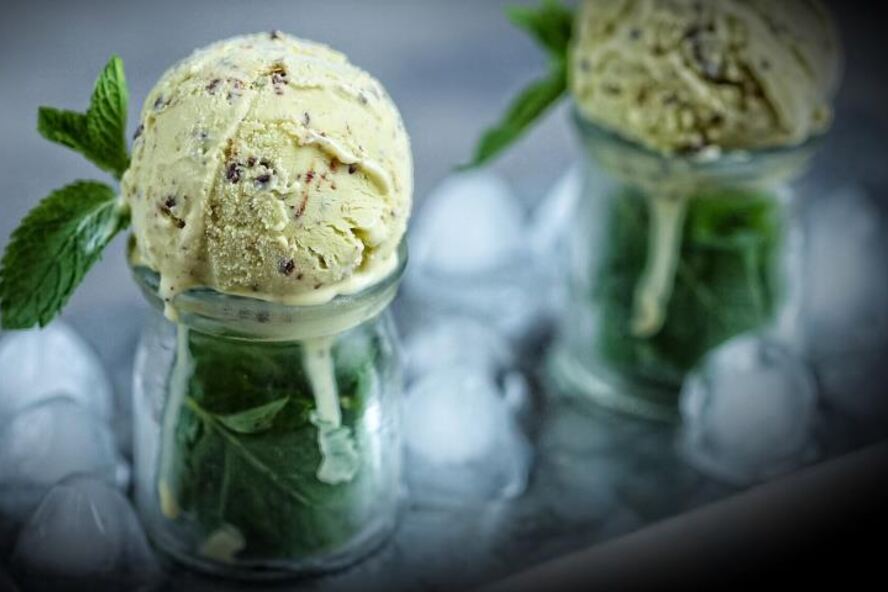 Рецепт мятное мороженое с шоколадом