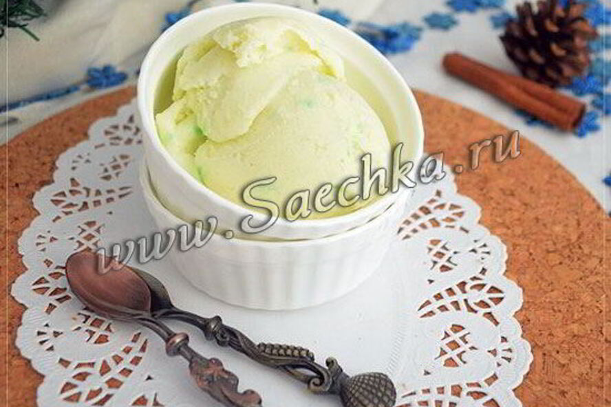 Рецепт мятное мороженое