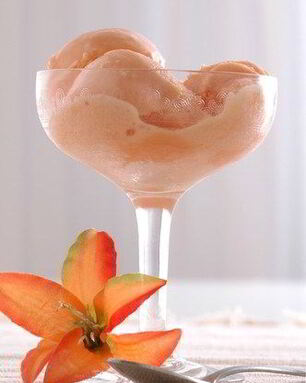 Персиковое йогуртовое мороженое