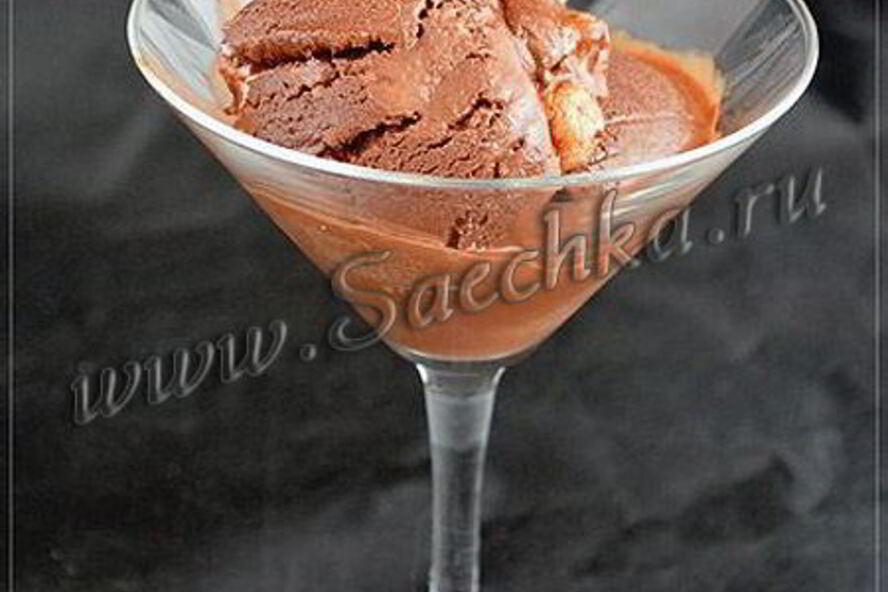 Рецепт шоколадное мороженое с зефиром