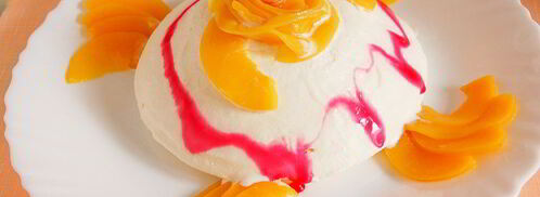 торт-мороженое с консервированными персиками. Шаг 6