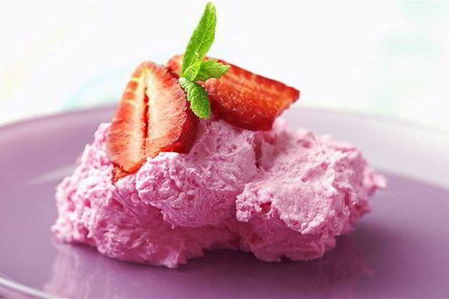 Рецепт клубничный мусс с ликером