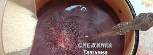 клюквенный мусс-зефир на манной крупе. Шаг 5