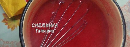 клюквенный мусс-зефир на манной крупе. Шаг 6