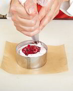 Легкий мусс с клюквенно-медовым соусом