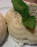 Легкий мятно-лимонный мусс-желе