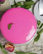 Лимонно-клубничный муссовый торт