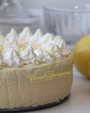 Лимонный муссовый торт