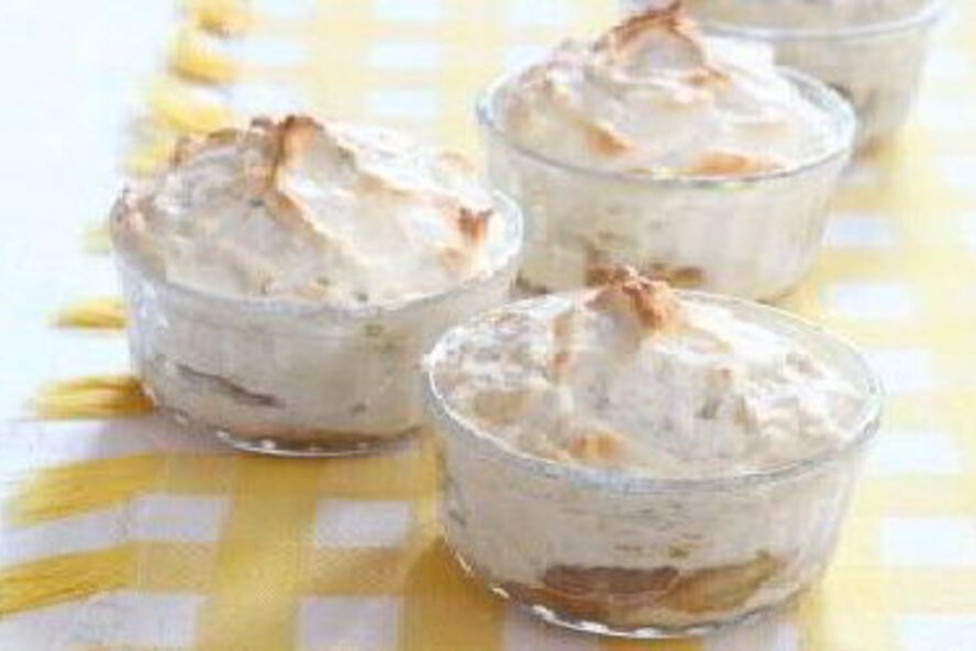 Рецепт мусс из белка с бананом и яблоком