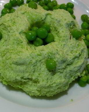 Мусс из зеленого горошка и спаржи