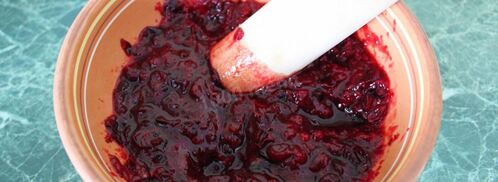 мусс клюквенный с манной крупой. Шаг 2