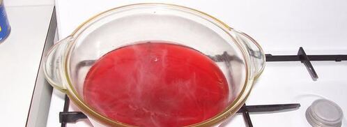 мусс клюквенный. Шаг 5