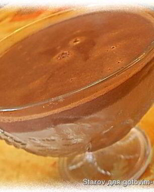 Шоколадный мусс из молока