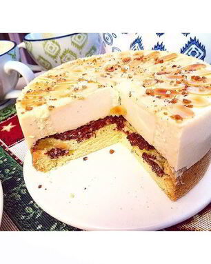 Торт-мусс с соленой карамелью